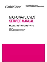 Предварительный просмотр 1 страницы Goldstar MS-103YD Service Manual