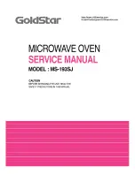 Goldstar MS-193SJ Service Manual предпросмотр