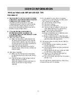 Предварительный просмотр 12 страницы Goldstar MV-1304B Service Manual