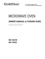 Предварительный просмотр 1 страницы Goldstar MV-1401B Owner'S Manual & Cooking Manual