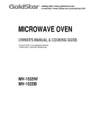 Предварительный просмотр 1 страницы Goldstar MV-1525B Owner'S Manual & Cooking Manual