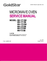 Goldstar MV-1715B Service Manual предпросмотр