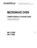 Goldstar MV-1725B Owner'S Manual & Cooking Manual предпросмотр