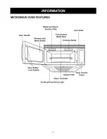 Предварительный просмотр 7 страницы Goldstar MV-1725B Owner'S Manual & Cooking Manual