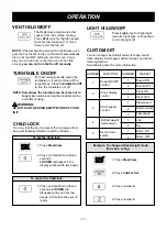 Preview for 11 page of Goldstar MV-1725W Owner'S Manual & Cooking Manual