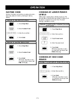 Предварительный просмотр 13 страницы Goldstar MV-1725W Owner'S Manual & Cooking Manual