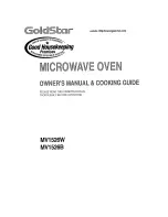 Goldstar MV1526B Owner'S Manual & Cooking Manual предпросмотр