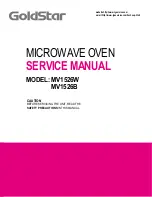 Goldstar MV1526B Service Manual предпросмотр