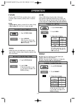 Предварительный просмотр 17 страницы Goldstar MV1604SB Owner'S Manual & Cooking Manual