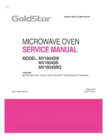 Goldstar MV1604SB Service Manual предпросмотр