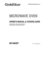 Goldstar MV1604ST Owner'S Manual & Cooking Manual предпросмотр