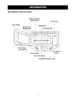 Предварительный просмотр 6 страницы Goldstar MV1604ST Owner'S Manual & Cooking Manual