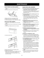 Предварительный просмотр 27 страницы Goldstar MV1604ST Owner'S Manual & Cooking Manual