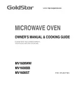 Предварительный просмотр 1 страницы Goldstar MV1608BB Owner'S Manual & Cooking Manual