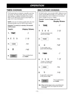 Предварительный просмотр 12 страницы Goldstar MV1608BB Owner'S Manual & Cooking Manual