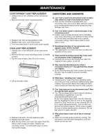 Предварительный просмотр 25 страницы Goldstar MV1608BB Owner'S Manual & Cooking Manual