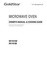 Предварительный просмотр 1 страницы Goldstar MV1615B Owner'S Manual & Cooking Manual