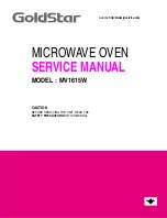 Предварительный просмотр 1 страницы Goldstar MV1615W Service Manual