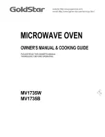 Предварительный просмотр 1 страницы Goldstar MV1735B Owner'S Manual & Cooking Manual