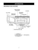 Предварительный просмотр 7 страницы Goldstar MV1735B Owner'S Manual & Cooking Manual