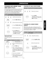 Preview for 11 page of Goldstar MVH1615WW Owner'S Manual & Cooking Manual