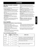 Preview for 15 page of Goldstar MVH1615WW Owner'S Manual & Cooking Manual