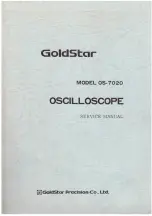 Preview for 1 page of Goldstar OS-7020 Service Manual