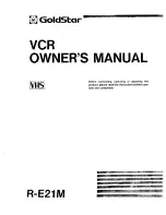 Предварительный просмотр 1 страницы Goldstar R-E21M Owner'S Manual