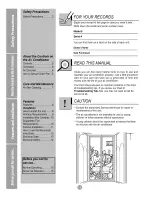 Preview for 2 page of Goldstar R1003 Owner'S Manual