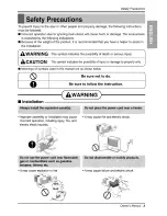 Preview for 3 page of Goldstar WG1000R Owner'S Manual