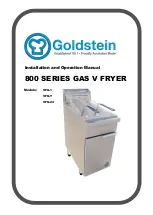 Preview for 1 page of goldstein 800 Series Installation And Operation Manual