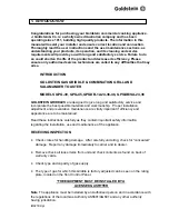 Preview for 3 page of goldstein GPG-30 Installation Procedure – User Manual Service Instruction