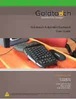 Preview for 1 page of Goldtouch Adjustable Keyboard User Manual