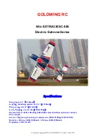 Preview for 1 page of Goldwing RC Electric Extreme EXTRA330SC 40E Manual