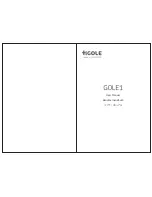 Preview for 1 page of GOLE GOLE1 User Manual