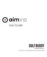 Preview for 1 page of Golf Buddy Aim V10 User Manual