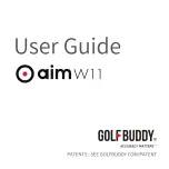 Golf Buddy aim W11 User Manual preview