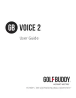 Preview for 1 page of Golf Buddy GB VOICE2 User Manual