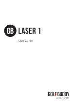 Preview for 1 page of Golf Buddy LASER 1 User Manual