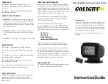 Preview for 1 page of Golight 2020GT Instruction Manual