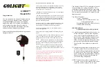 Golight GOBEE 2151 Manual предпросмотр