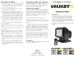 Golight Radioray 2000 Instruction Manual preview