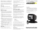 Golight RadioRay 7900GT Instruction Manual предпросмотр