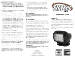 Golight Stryker LED Instruction Manual preview