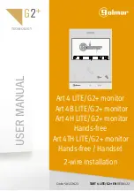 golmar ART 4 LITE/G2+ User Manual preview