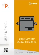 Preview for 1 page of golmar CD-NEXA/BT User Manual