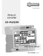 Предварительный просмотр 1 страницы golmar CD-PLUS/90 Instruction Manual