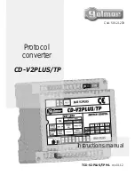 golmar CD-V2PLUS/TP Instruction Manual preview