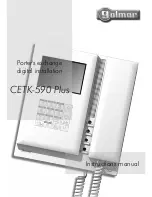 golmar CETK-590 Plus Instruction Manual предпросмотр