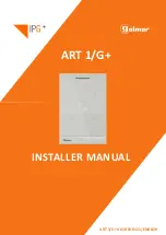 Предварительный просмотр 1 страницы golmar IPG+ ART 1/G+ Installer Manual